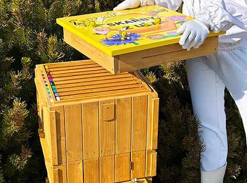 Interaktywny ul dźwiękowy - zestaw z planszami edukacyjnymi